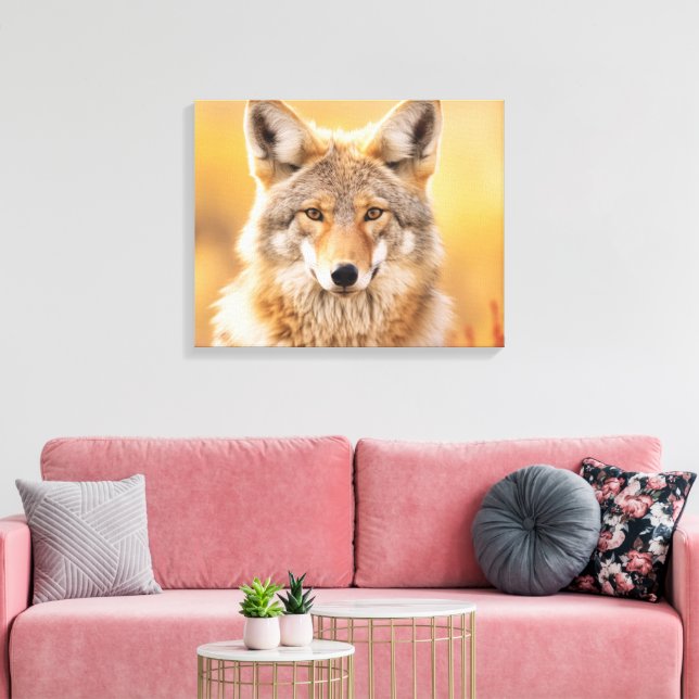 Impressão Em Tela Coyote na natureza (Insitu(Sala de estar))