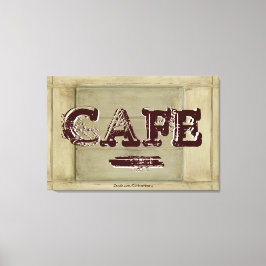 Impressão em Tela Cozinha Café Rústico - Pintura E