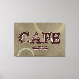 Impressão em Tela Cozinha Café Vintage - Dois Círc