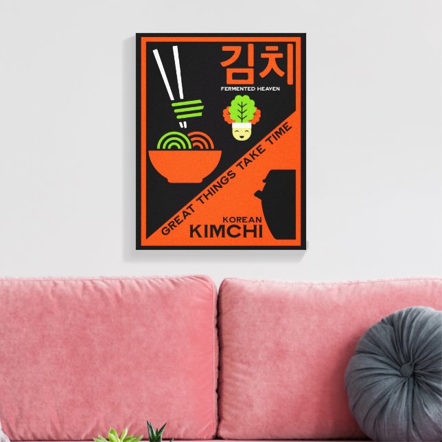 Impressão Em Tela Cozinha Kimchi Coreana (Insitu(Sala de estar))