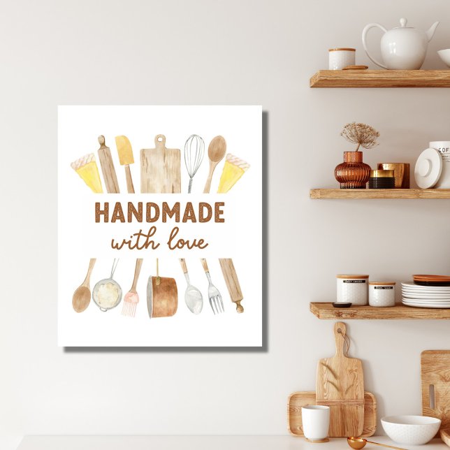 Impressão Em Tela Cozinhar Citação De Utensílios De Baínha Escandiná (In situ)