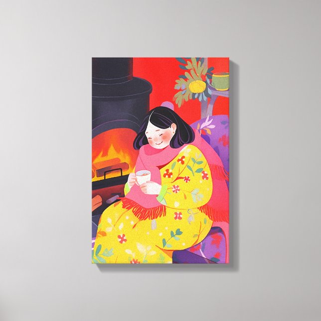 Impressão Em Tela Cozy Winter Morning (Frente)