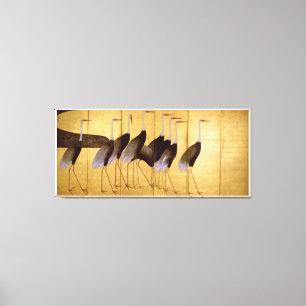 Impressão Em Tela Crane, Ogata Korin, Belas Artes Japonesas