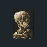 Impressão Em Tela Crânio com cigarro queimado Vincent van Gogh Art<br><div class="desc">Vincent van Gogh (neerlandês, 1853-1890) Skull of a Skeleton with Burning Cigarette, 1885-86, Oil on canvas Unframed: 32 cm × 24, 5 cm (13 pol. × 9, 6 pol.) Trabalhos preparatórios de Vincent van Gogh. Essa pequena pintura faz parte da coleção permanente do Museu Van Gogh, em Amsterdã. Foi pintado...</div>