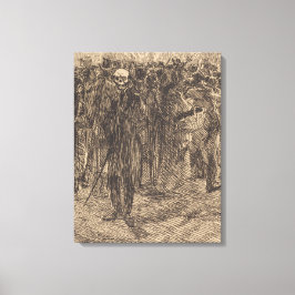 Impressão Em Tela Crânio na multidão (por Albert Besnard)