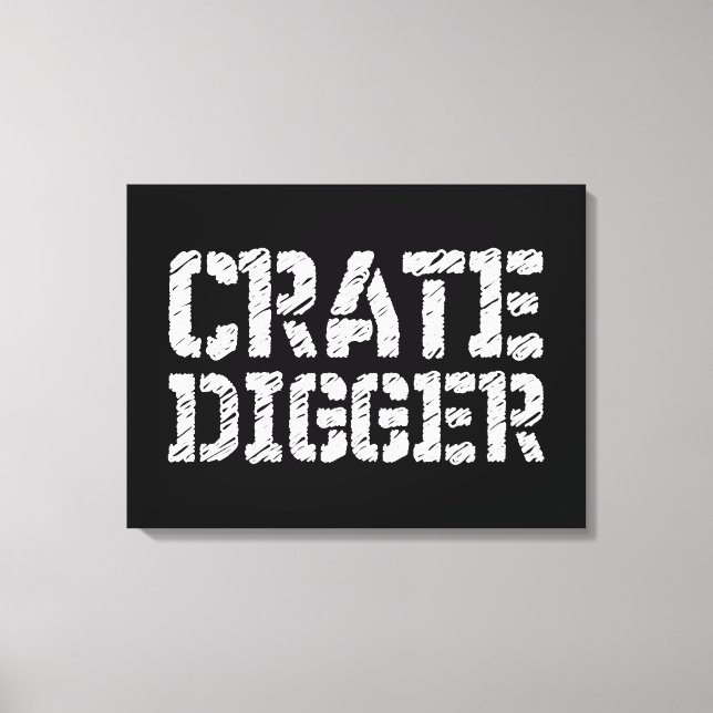 Impressão Em Tela Crate Digger (Frente)