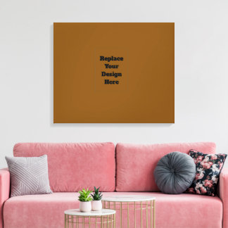 Impressão Em Tela Create Your Own Brown