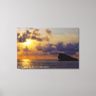 Impressão Em Tela Crepúsculo do Pôr do Sol Luz Sombra Fotografia Pai