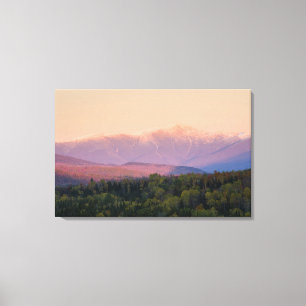 Impressão Em Tela Crepúsculo e Monte Washington em New Hampshire
