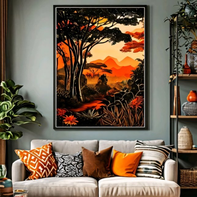 Impressão Em Tela Crepúsculo tropical (Criador carregado)