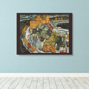 Impressão Em Tela Crescent of Houses II, Island Town por Egon Schiel