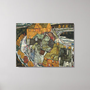 Impressão Em Tela Crescent of Houses II, Island Town por Egon Schiel