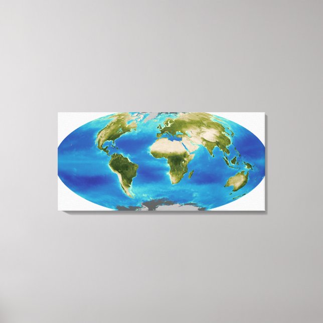 Impressão Em Tela Crescimento médio das plantas da Terra (Frente)