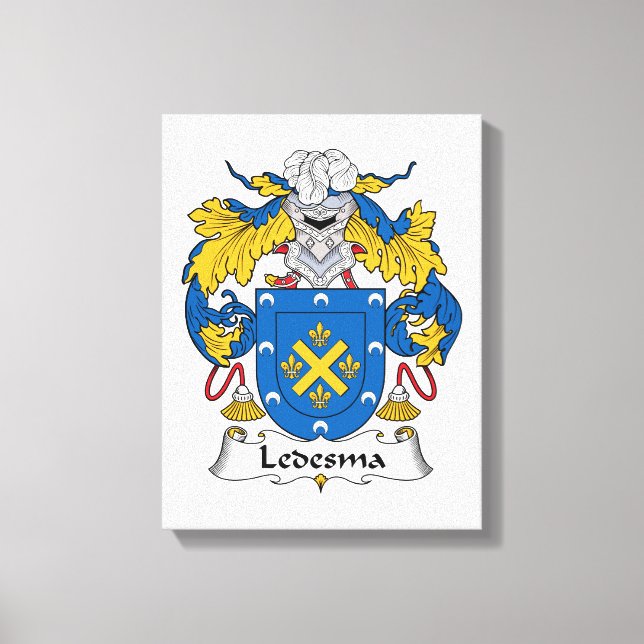Impressão Em Tela Crest da Família Ledesma (Frente)