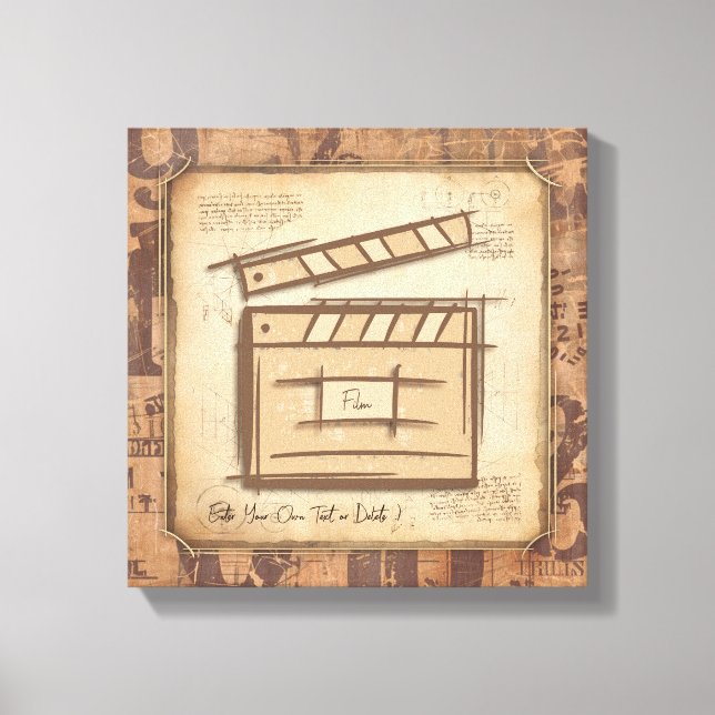 Impressão Em Tela Criador de filmes, ator, diretor de cinema, ideia  (Frente)