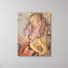 Impressão Em Tela Criança que dorme num Travesseiro (por Wyspiański)