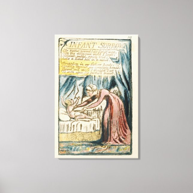 Impressão Em Tela 'Criança Sorrow', placa 39 (Bentley 48) de 'Songs (Frente)