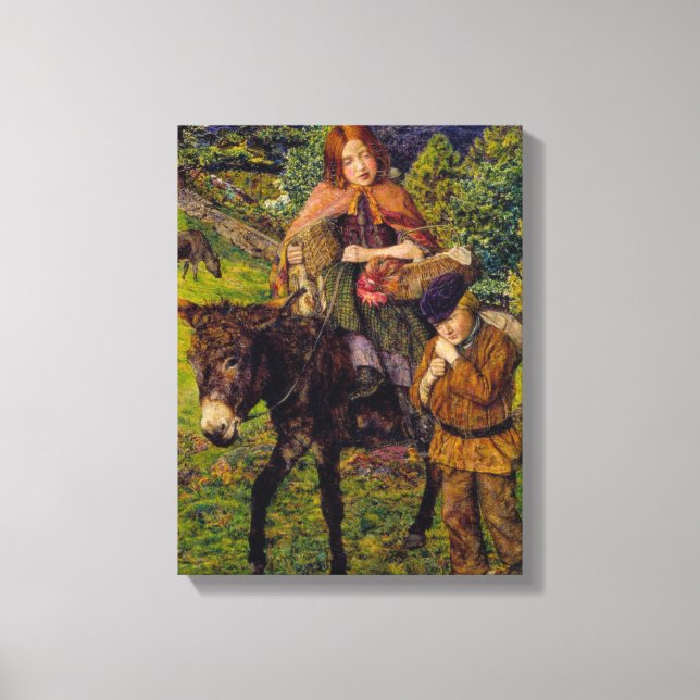 Impressão Em Tela Crianças indo ao mercado (por John Lee) (Frente)