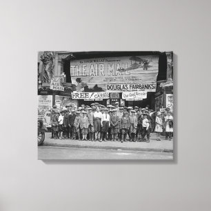 Impressão Em Tela Crianças no Cinema, 1925