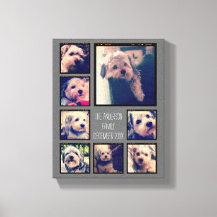 Impressão Em Tela Criar uma Colagem de Fotos Personalizada com 8 Fot