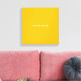 Impressão Em Tela Crie Seu Próprio Design Amarelo Personalizado