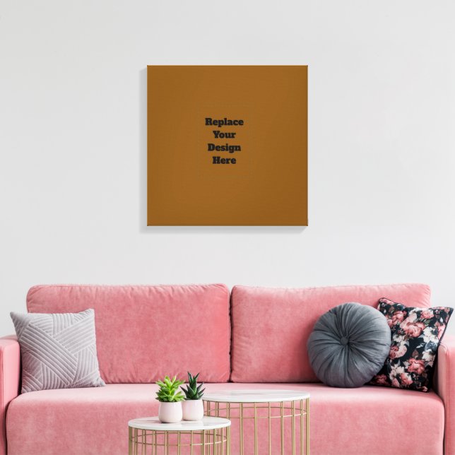 Impressão Em Tela Crie seu próprio marrom (Insitu(Sala de estar))