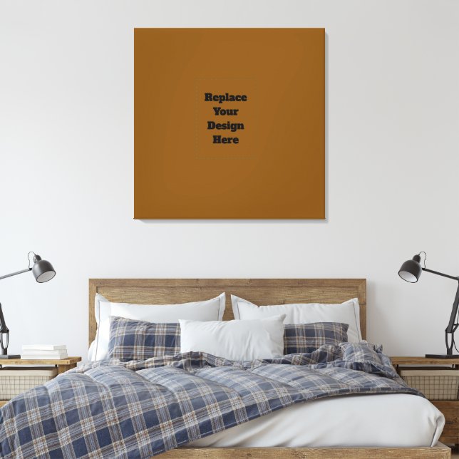 Impressão Em Tela Crie seu próprio marrom (Insitu(Quarto))