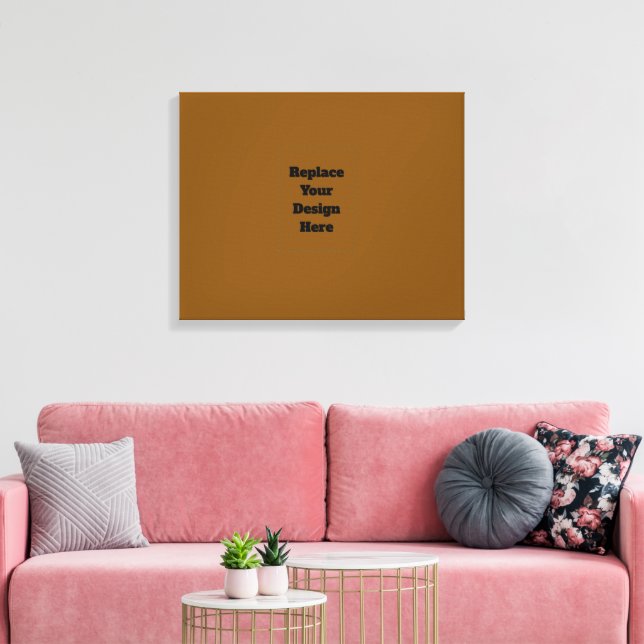 Impressão Em Tela Crie seu próprio marrom (Insitu(Sala de estar))