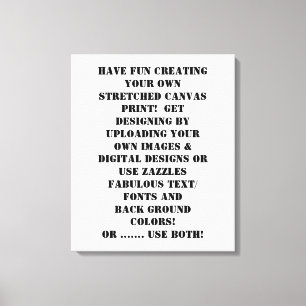 Impressão Em Tela Crie seu próprio personalizado personalizado