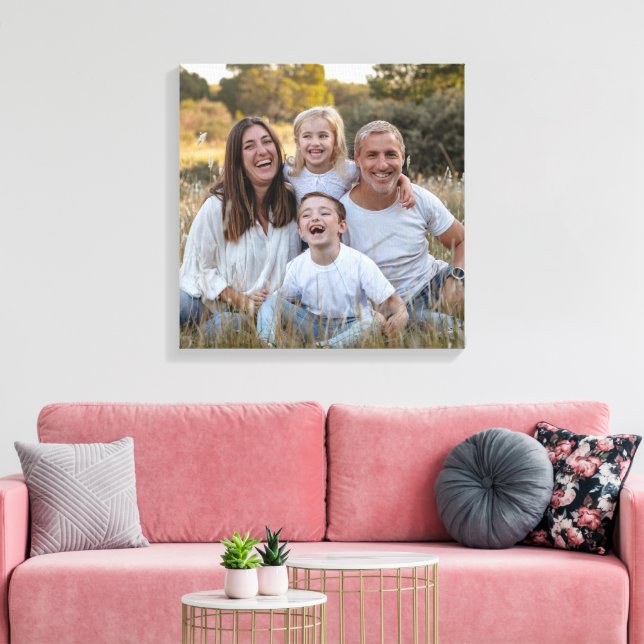 Impressão Em Tela Crie Seu Próprio Quadro Personalizado de Foto DIY (Insitu(Sala de estar))