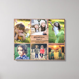 Impressão Em Tela Crie sua própria colagem de fotos da família rus