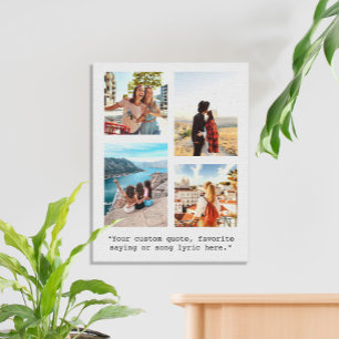 Impressão Em Tela Crie sua própria colagem de fotos de cotação