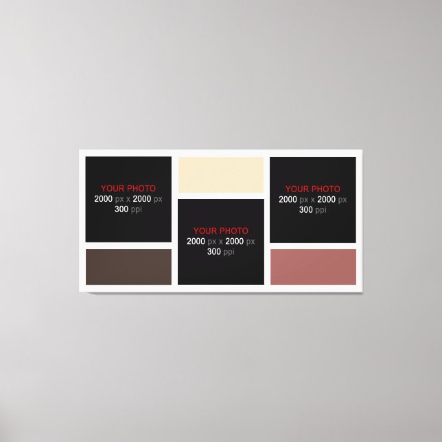 Impressão Em Tela Crie sua própria Colagem de Fotos Personalizada 00 (Frente)