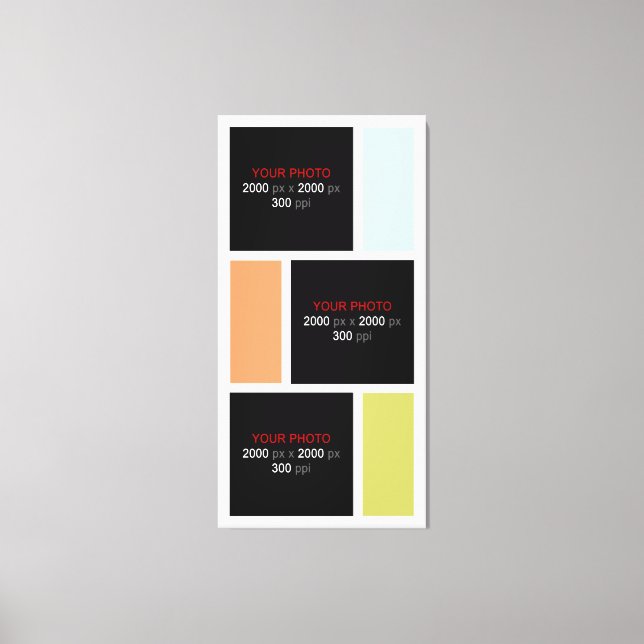 Impressão Em Tela Crie sua própria Colagem de Fotos Personalizada 00 (Frente)