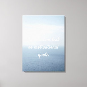 Impressão Em Tela Crie sua própria cotação personalizada - Oceano