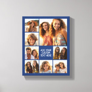 Impressão Em Tela Crie uma colagem de fotos personalizada com 8 foto