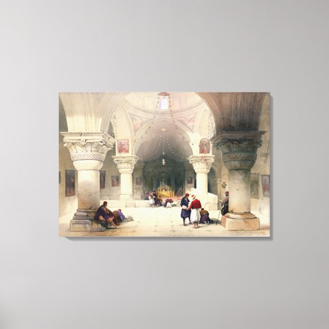 Impressão Em Tela Criptografia do Santo Sepultor, Jerusalém, prato 2 (Frente)