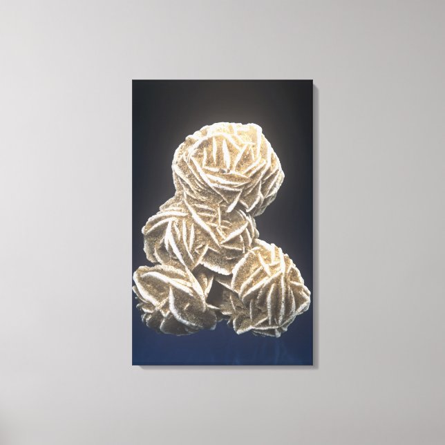 Impressão Em Tela Cristais de barite com Gypsum, Norman, Oklahoma, E (Frente)