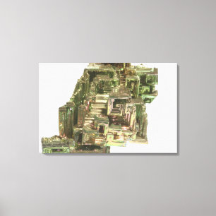 Impressão Em Tela Cristais de bismuto com tarniz iridescente