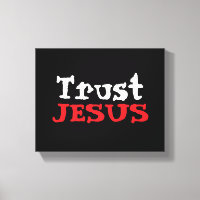 Cristão ‘Confie em JESUS’ Vermelho Preto Branco