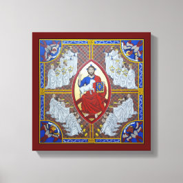 Impressão Em Tela Cristo em Majestade e os 24 Anciãos