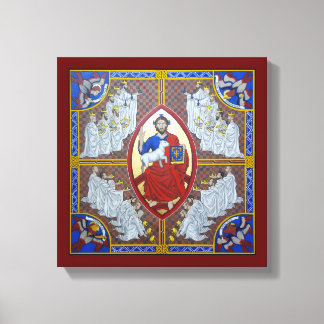 Impressão Em Tela Cristo em Majestade e os 24 Anciãos