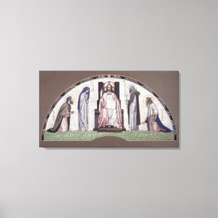 Impressão Em Tela Cristo Enthroned