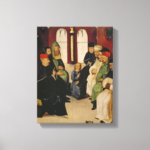 Impressão Em Tela Cristo entre os doutores (óleo no painel)