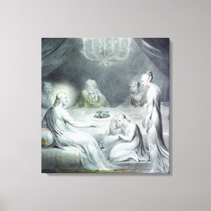 Impressão Em Tela Cristo na casa de Martha e de Mary