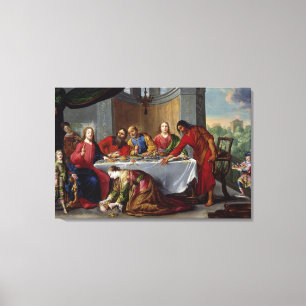 Impressão Em Tela Cristo na casa de Simon o Pharisee