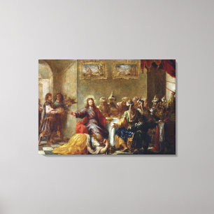 Impressão Em Tela Cristo na casa de Simon o Pharisee, 1660