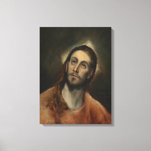 Impressão Em Tela Cristo na Prayer, 1585-87 (óleo na canvas) (Frente)