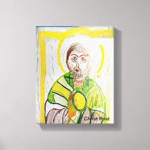 Impressão Em Tela Cristo Prist