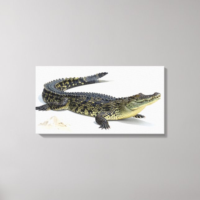 Impressão Em Tela Crocodilo (Frente)